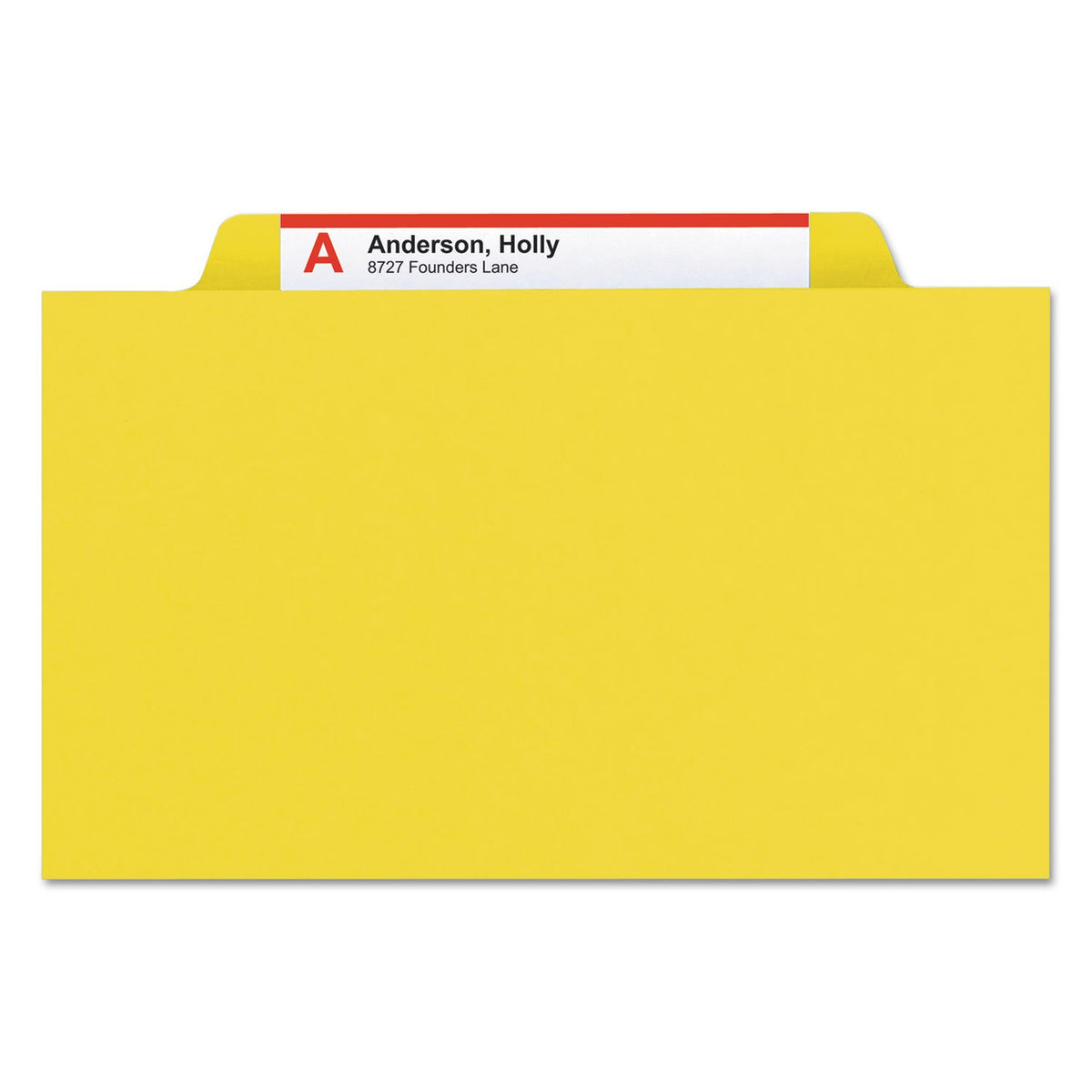 SMEAD Yellow / 1 / 10 Count (Pack of 1) Top Tab Classification Folders