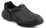 Womens Black Charlotte MaxTrax Soft Toe SRO Slip-On Athletic 7.0 M by SR Max – 7, Leather, Black, Model SRM140