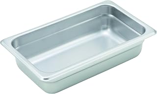 Winco 2.8 qt 2 1/2" Stainless Steel Steam Table Pan (Set of 72)