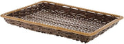 HUBERT Two -Tone Beige Storage Basket - 13"L x 18"W x 2"H