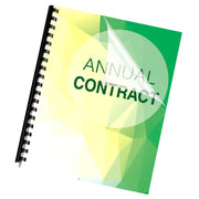 Binding Presentation Covers by Fellowes – 100 Pack, Polyvinyl Chloride (PVC), Clear, Model 52089