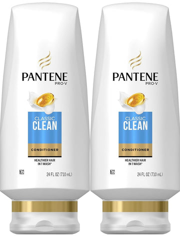 Classic Clean Conditioner by Pantene – 24 Fl Oz (Pack of 2), Conditioner, Classic Clean, Pack of 2