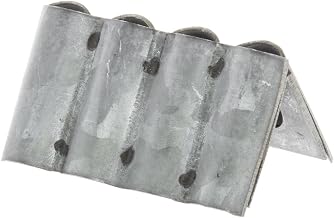 HUBERT Small Sign Holder with Clamp Rectangular Galvanized Aluminum - 2"L x 1 3/8"W x 1"H