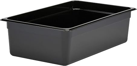 Cambro 16CW110 Camwear Black Full Size 6" D Food Pan