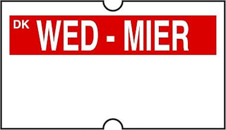 DayMark Safety Systems IT120534-3-WED DuraMark Date Coder Permanent Label, Wednesday for DM3 SpeedyMark 10 1-Line Marking Gun (Pack of 8 Rolls)