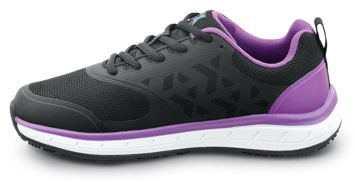 Womens Black/Purple Wake MaxTrax Soft Toe SRO Athletic 8.5 M by SR Max – 8.5, Black/Purple