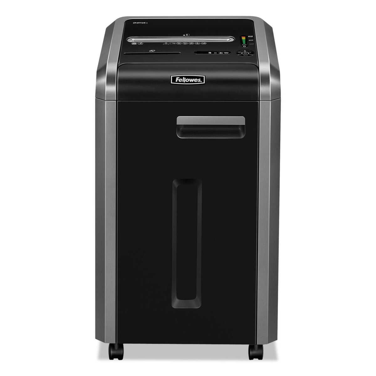 Powershred 225Ci 22-Sheet 100% Jam-Proof Crosscut Paper Shredder Commercial Grade for Office by Fellowes – 225CI, 16.0 gallons, Metal, black, Model 3825001