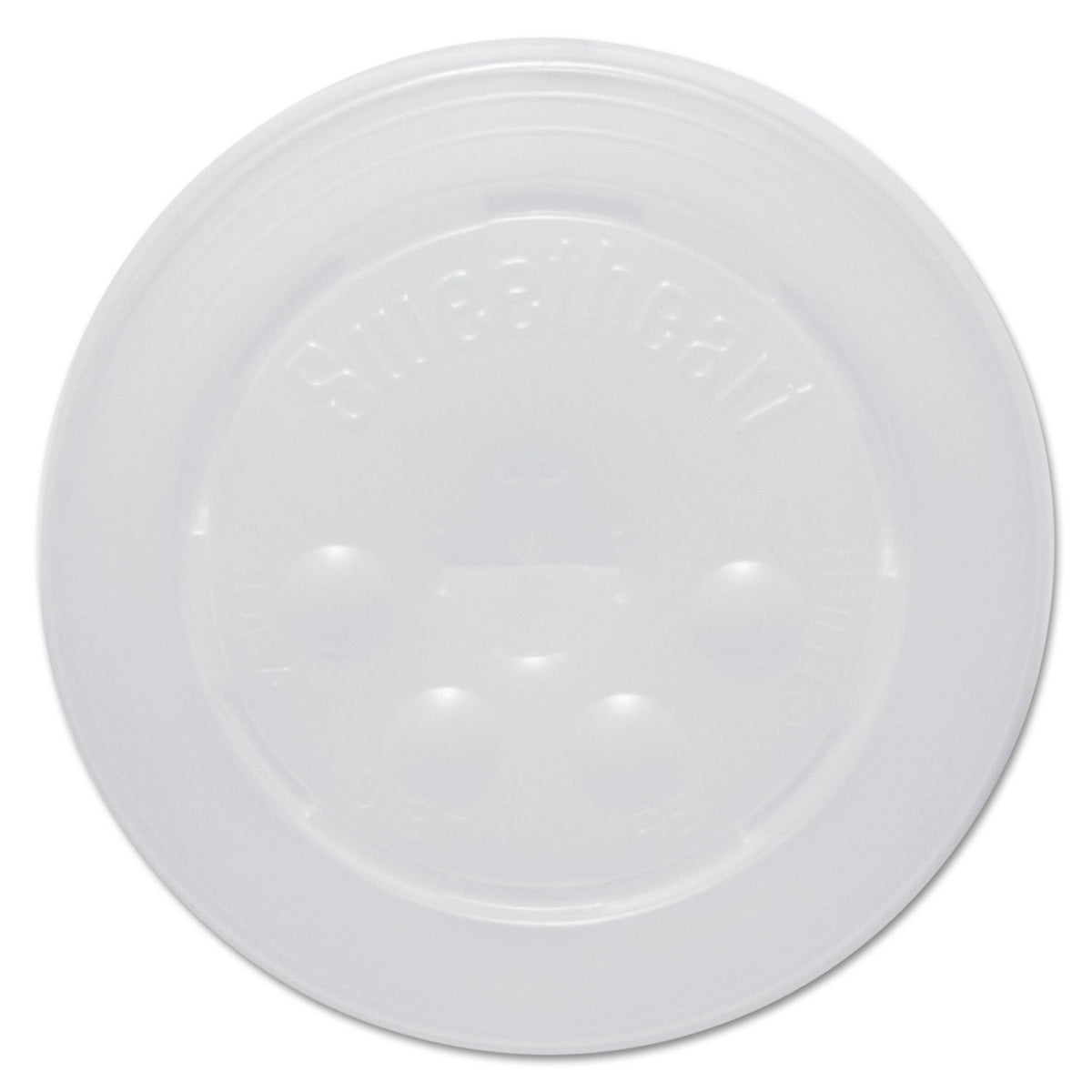 Solo L16BL-0100 Id Straw Slot Plastic Lid -translucent - For Solo Paper Cold Cups (Case of 2000) – Container Lid