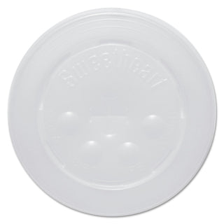 Solo L16BL-0100 Id Straw Slot Plastic Lid -translucent - For Solo Paper Cold Cups (Case of 2000) – Container Lid