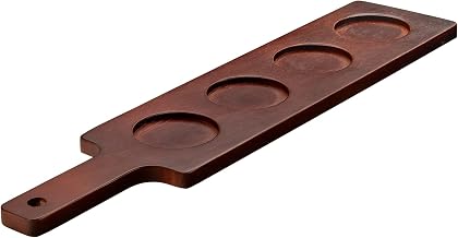 Libbey Glassware 96381 Wood Beer Flight Serving Paddle, 16-7/8" x 3-3/4" (Pack of 12)