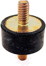 J.W. Winco Vibration Mount, 2 Threaded Studs, .59" Dia, 10mm H, M4 x .7 Thread