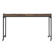 Sumter Adjustable Height Over-The-Bed Desk with Castors in Rustic Brown by Lexicon – Engineered Wood, Brown, Model 5963BR-22