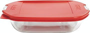 Anchor Hocking TrueFit Cake Dish with Cherry Lid, 8", Clear