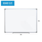 Whiteboard Earth by MasterVision – 24"W x 18"H, Melamine, White, Model MA0200790
