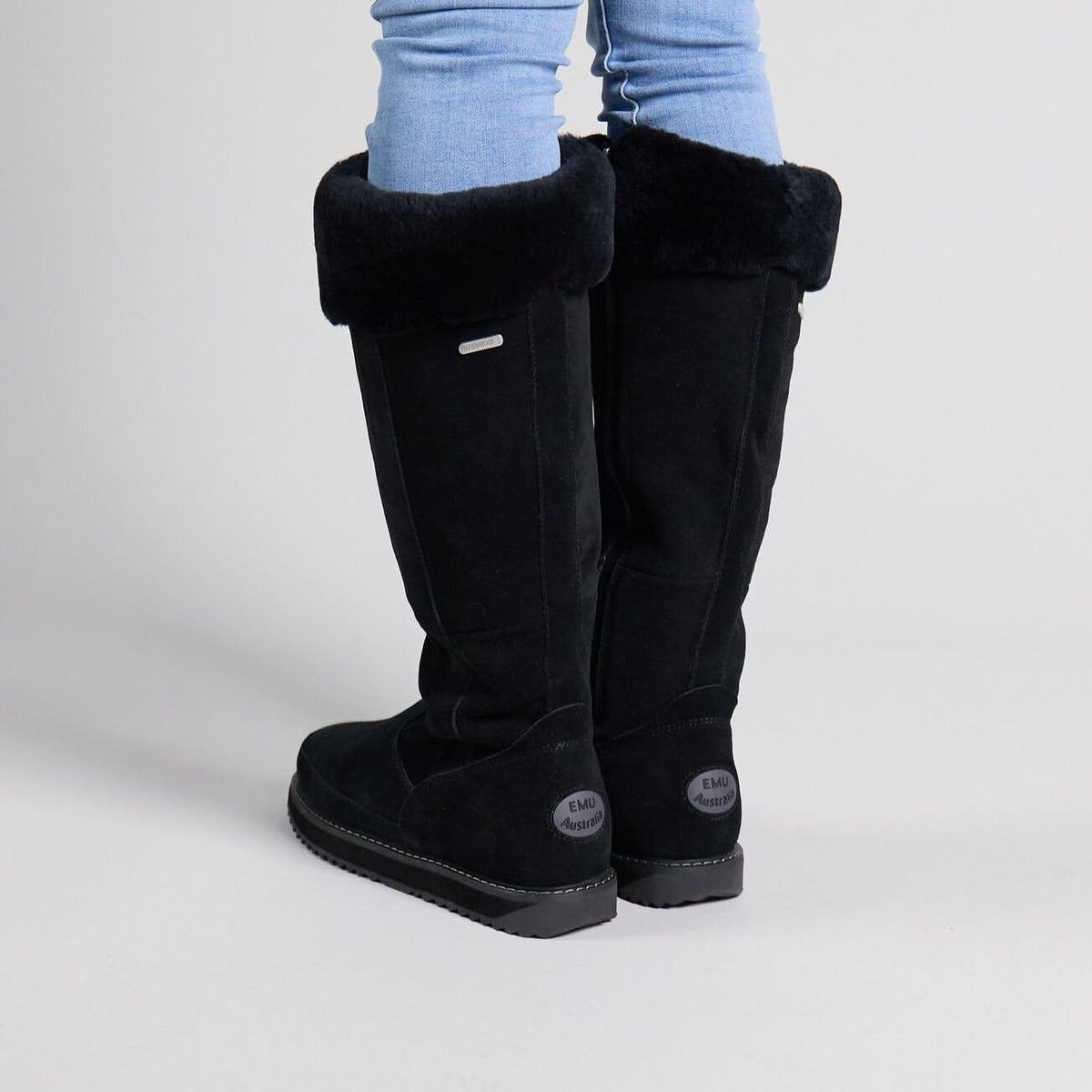 Australia - Womens Boot by EMU – 7, Suede, Sheepskin, Black, Model Georgi