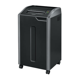 PowerShred 425i 38-Sheet Strip-Cut Shredder () by Fellowes – Strip-Cut, 30.0 gallons, Plastic With Metal Blades, Black, Model 38420