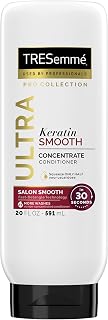 TRESemmé Ultra Keratin Smooth Concentrate Conditioner For Dry Hair Salon Smooth in 30 Seconds, Fast-Detangle Technology and 2X More Washes 20 oz