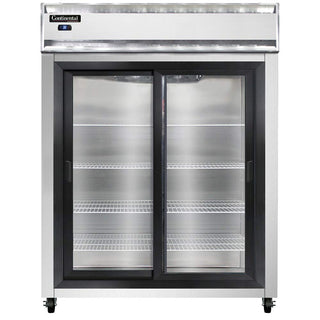 2RE-SGD Extra-Wide Two Section Sliding Glass Door Refrigerator by Continental Refrigerator – Commercial Grade