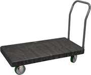 Akro-Mils V90262A1011 VERSA/Deck 2000-Pound Reinforced 30-Inch by 60-Inch Cap Plastic Platform Truck with 6-Inch Polyolefin Casters, Black