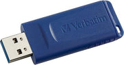 Verbatim 8GB USB 2.0 Flash Drive - Cap-Less & Universally Compatible - Blue