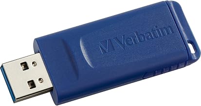 Verbatim 8GB USB 2.0 Flash Drive - Cap-Less & Universally Compatible - Blue