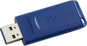 Verbatim 8GB USB 2.0 Flash Drive - Cap-Less & Universally Compatible - Blue