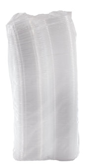 8 oz Tamper-Resistant Clear Hinged Container with Flat Lid (Case of 200) by DART – 8, 8.0 fluid_ounces, Polyethylene Terephthalate (PET), CLEAR, Pack of 200