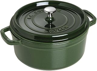 STAUB Round Cocotte Oven, 4 quart (Basil)