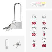 ABUS Single / 30mm /Bügelhöhe 60mm / Modern Keyed Padlocks