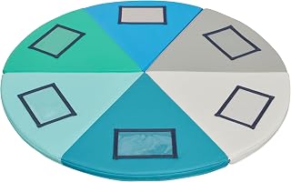 ECR4Kids SoftZone Picture Me Folding Activity Play Mat, Daycare Essentials, Contemporary