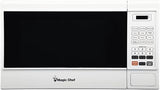 Magic Chef 1.6 cu. ft. Countertop Microwave Oven in White | 1.6-Cu. Ft. Countertop Microwave Oven, White, 1100W, Push-Button Door, for Home, Dorm, Apartment