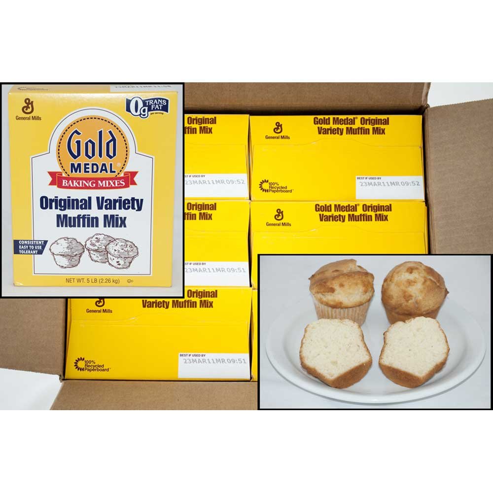 Gold Medal Original Variety Muffin Mix 6 Case 5 Pound by General Mills – 5 LB, Pack of 6