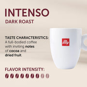 Ground Drip Coffee by illy – 8.8 Ounce (Pack of 1), Dark Roast, Model ean 8003753905600