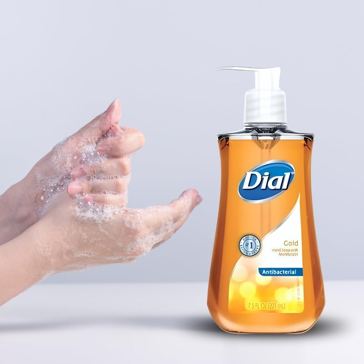Antibacterial Liquid Hand Soap by Dial – 7.5 Fl Oz (Pack of 1), Gold, Orange, Pack of 12, Model XBT-0515-006
