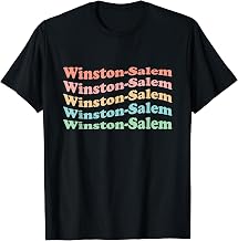 Vintage 70's USA Hippie City - Retro Winston-Salem T-Shirt