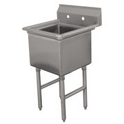 21" Fabricated One Compartment Sink (Lite Series) Model FE-1 by Advance Tabco – 26.00x26.00x28.00, In Description, Check Images, Model FE-1-1620-X
