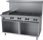 G Starfire Pro Series Gas Restaurant Range 60"W with (8) by Garland – 3.9 cubic_feet, Iron, Stainless-Steel, Model G60-8G12SS