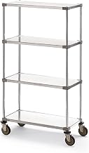 Metro Super Erecta Trucks with Solid Galvanized Shelves, 36"W x 18"D x 68"H