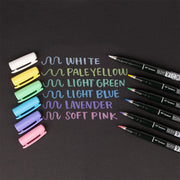 Brush Pen Fudenosuke pastel for black paper by Tombow – 1 Count (Pack of 1), paper, White, Model 4901991820737