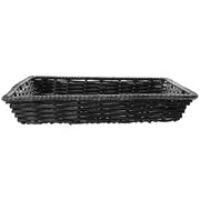 HUBERT Black / 18"Lx18"Wx3"H / Modern Shelf Baskets