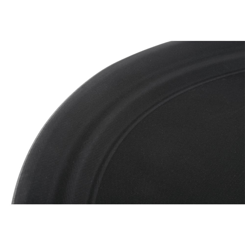 Serving Tray Large Nonskid Oval Black Polypropylene - 28 1/2 L x 23 1/4 W x1 1/4 H by HUBERT – 29" x 23.5" x 1.3", Plastic, Black, Model 2900CT