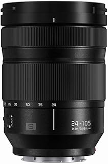 Panasonic LUMIX S 24-105mm F4 Lens, Full-Frame L Mount, Optical Image Stabilizer and Rugged Dust/Splash/Freeze-Resistant S-R24105 (USA), Black