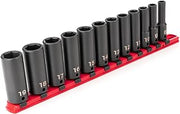 TEKTON 3/8 Inch Drive Impact Socket Set, 12-Piece | SID91103