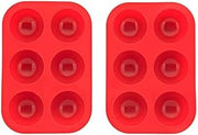 Chicago Metallic Hot Cocoa Bomb Molds, Set of 2, Red