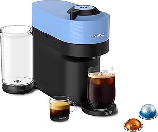Nespresso Vertuo Pop+ Coffee and Espresso Machine by De'Longhi, Pacific Blue (Renewed)
