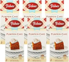 Fisher Harvest Pumpkin Cake Mix, 16.5 OZ (Pack of 6)