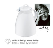 Dan 1-Liter Carafe by Alfi – 33.8 Ounces, 1 liters, Kunststoff, White, Model 935012100