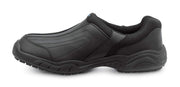 Womens Black Charlotte MaxTrax Soft Toe SRO Slip-On Athletic 7.0 M by SR Max – 7, Leather, Black, Model SRM140