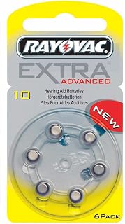 Rayovac size 10 Hearing Aid Battery 1-Pack of 6 cells