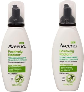 Aveeno Active Naturals Clear Complexion Foaming Cleanser 6 OZ (PACK OF 2)